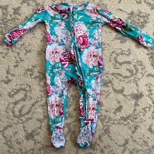 Posh Peanut Footie Ruffled Zippered One Piece